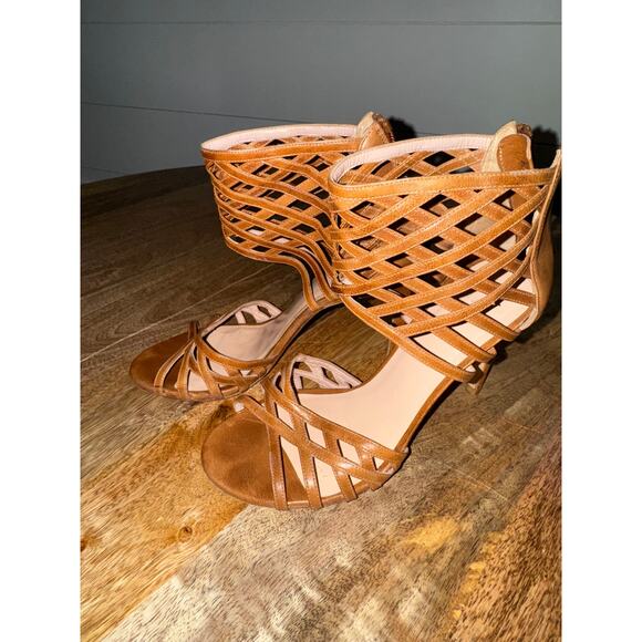 Stuart Weitzman Cage Heeled Bootie Sandals – Size 7M - Picture 4 of 10